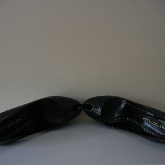 Sergio Rossi Black Eel Pumps - Picture 6 of 7